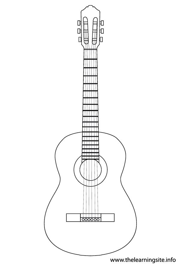 79 Guitar Coloring Pages Printable 77