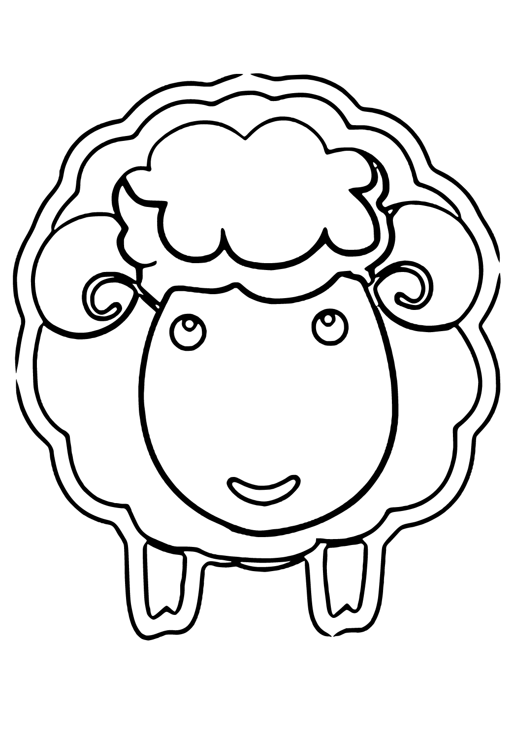 82 Sheep Coloring Pages for Kids Printable 14