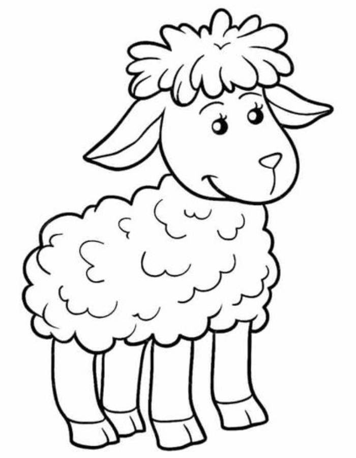 82 Sheep Coloring Pages for Kids Printable 15