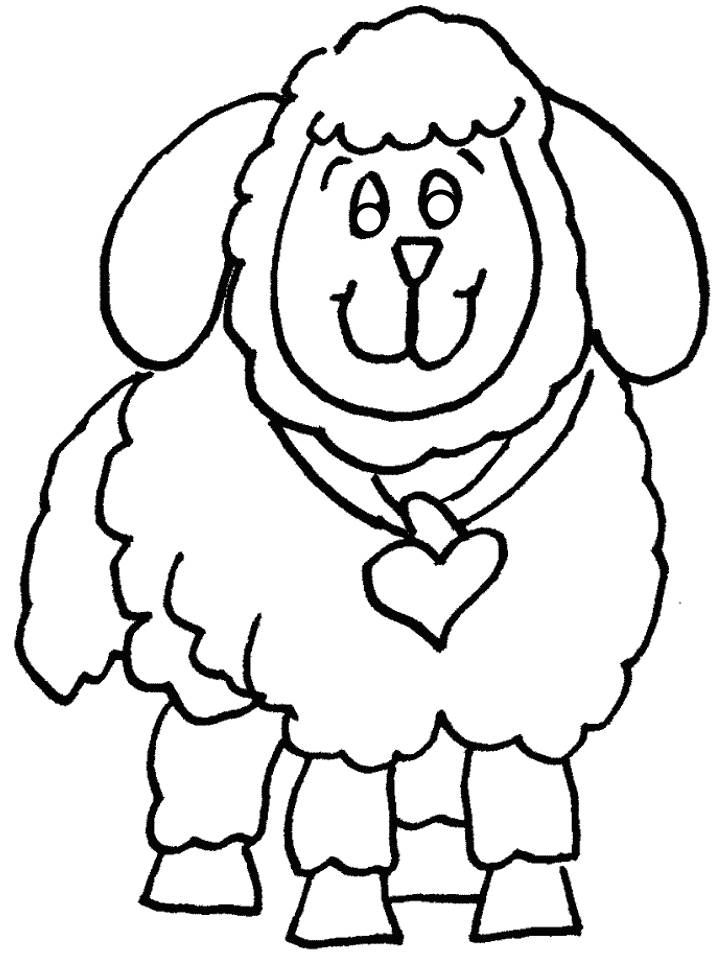 82 Sheep Coloring Pages for Kids Printable 17