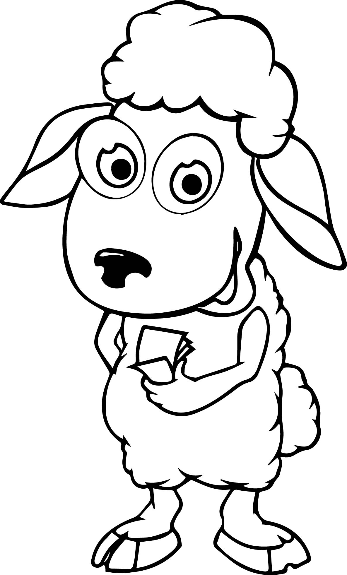 82 Sheep Coloring Pages for Kids Printable 21