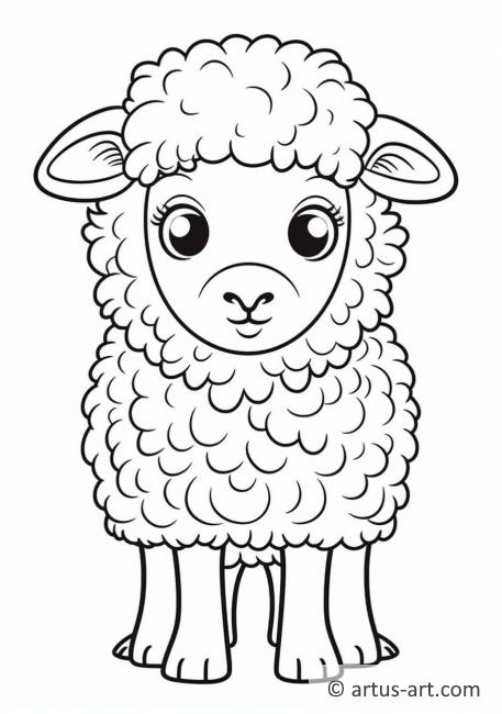 82 Sheep Coloring Pages for Kids Printable 24