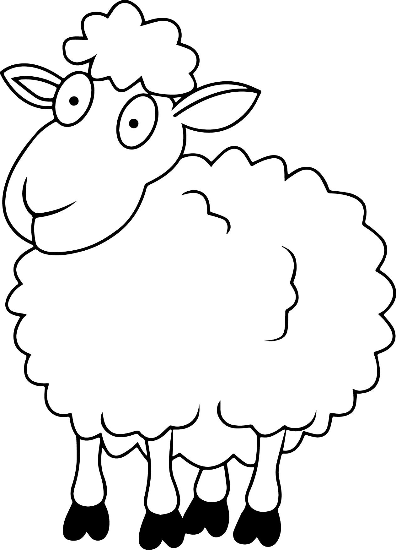 82 Sheep Coloring Pages for Kids Printable 26