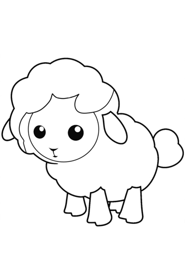 82 Sheep Coloring Pages for Kids Printable 29