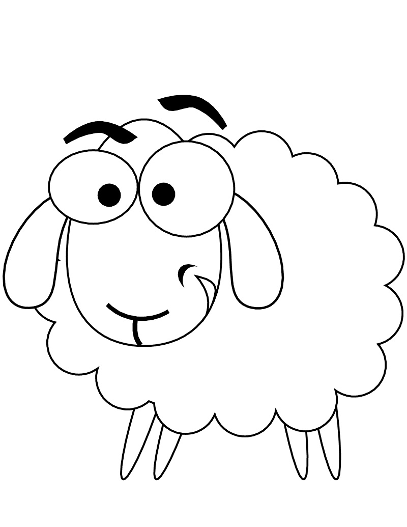 82 Sheep Coloring Pages for Kids Printable 3