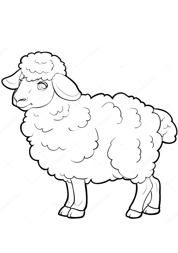 82 Sheep Coloring Pages for Kids Printable 30