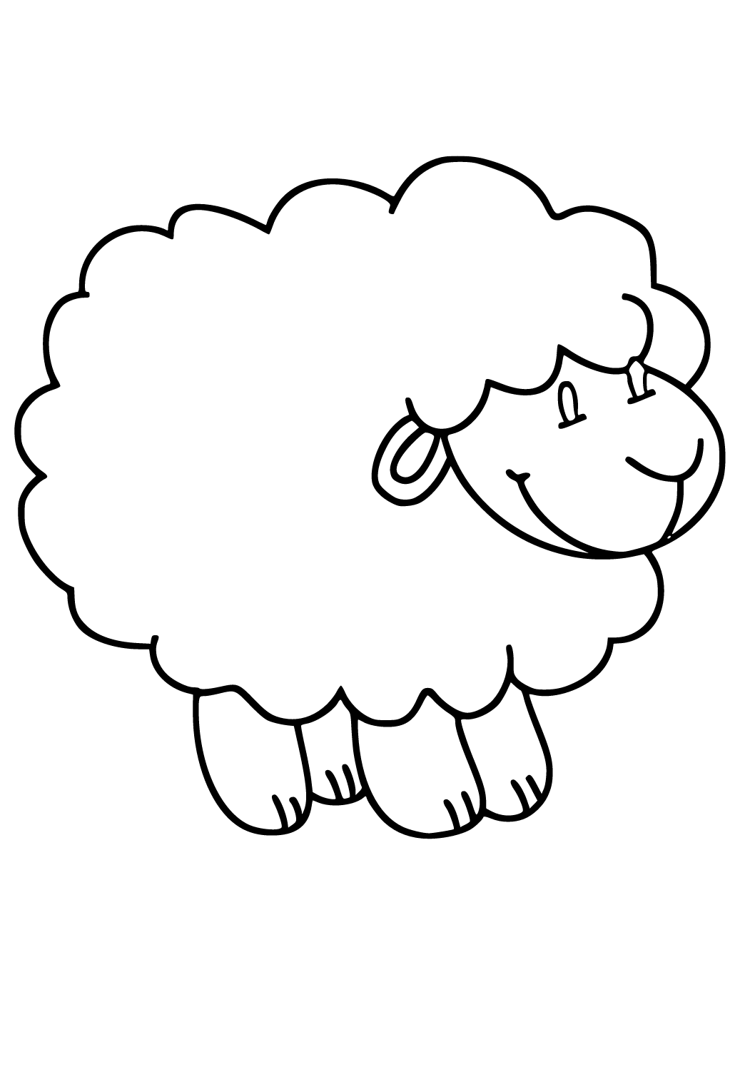 82 Sheep Coloring Pages for Kids Printable 35