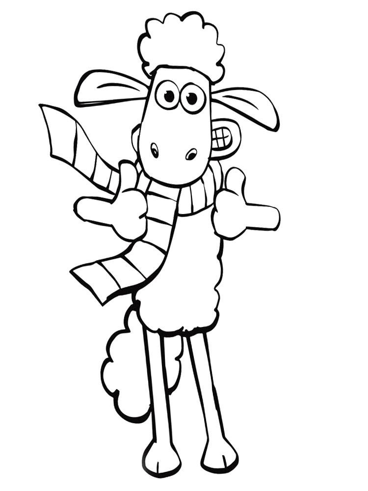 82 Sheep Coloring Pages for Kids Printable 44