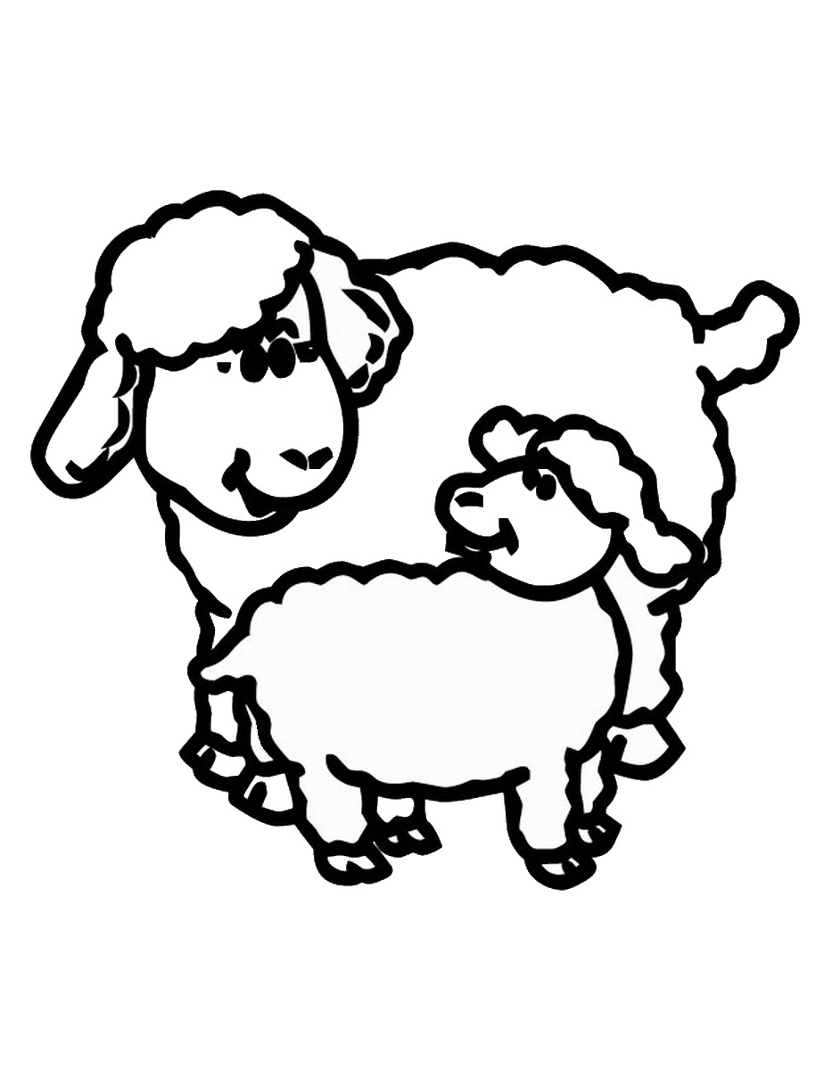 82 Sheep Coloring Pages for Kids Printable 47