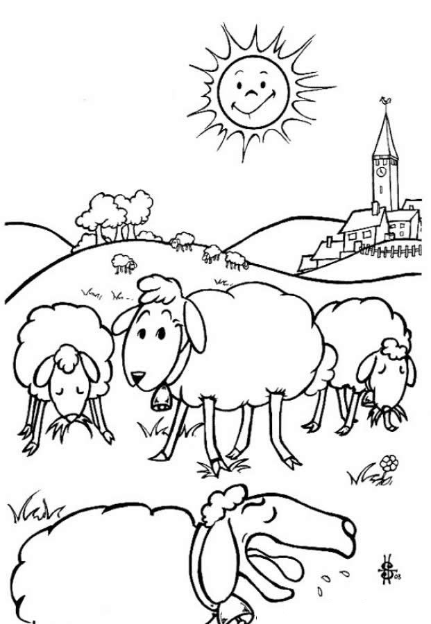 82 Sheep Coloring Pages for Kids Printable 49