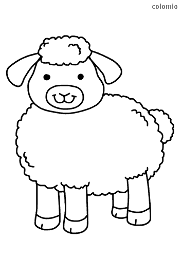 82 Sheep Coloring Pages for Kids Printable 5