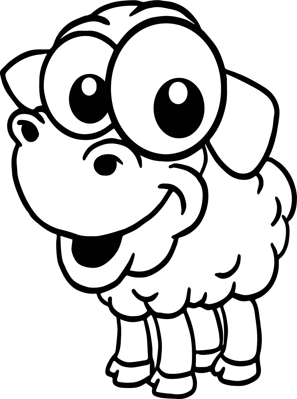 82 Sheep Coloring Pages for Kids Printable 57