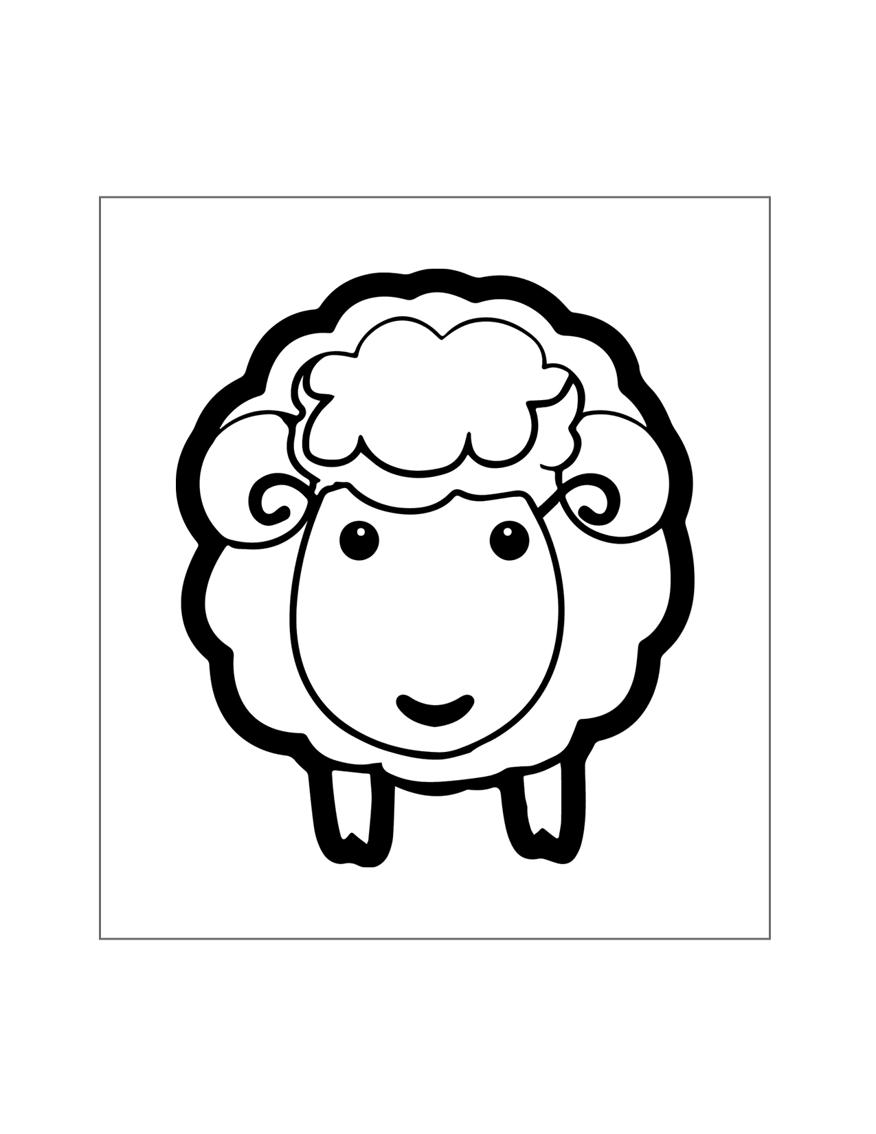 82 Sheep Coloring Pages for Kids Printable 62