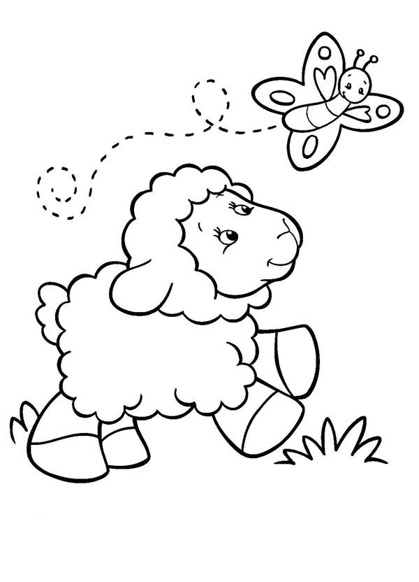 82 Sheep Coloring Pages for Kids Printable 65