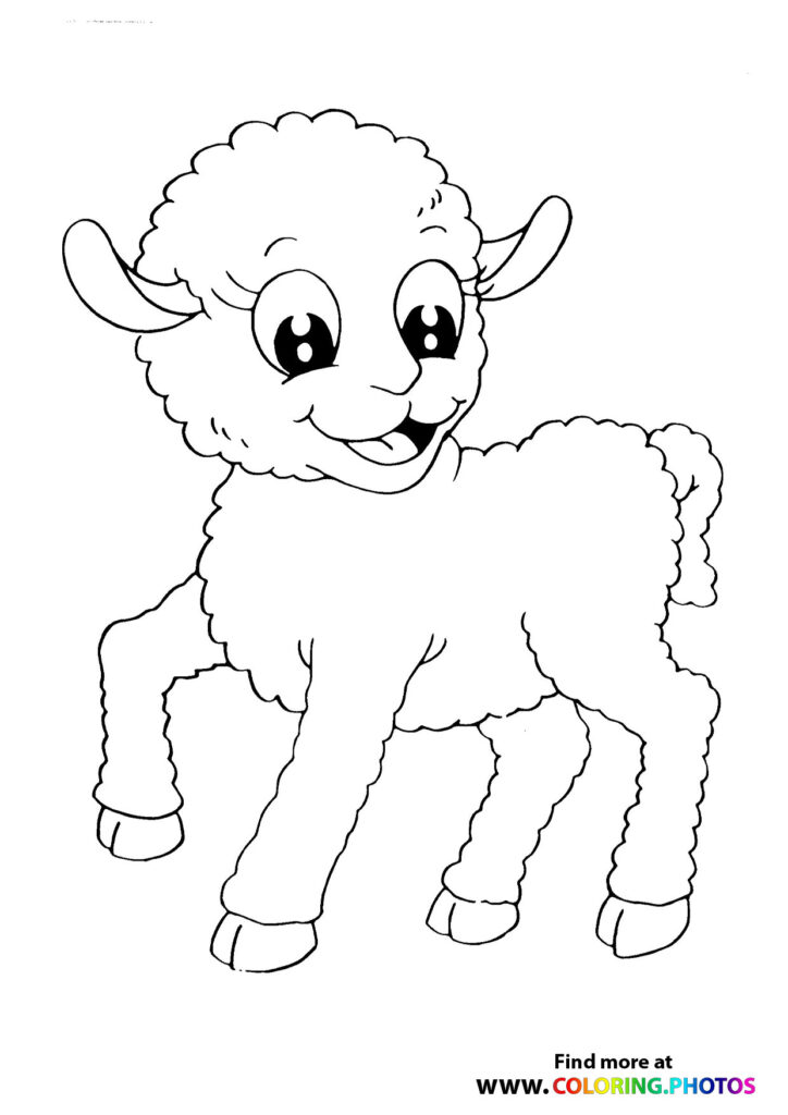 82 Sheep Coloring Pages for Kids Printable 68