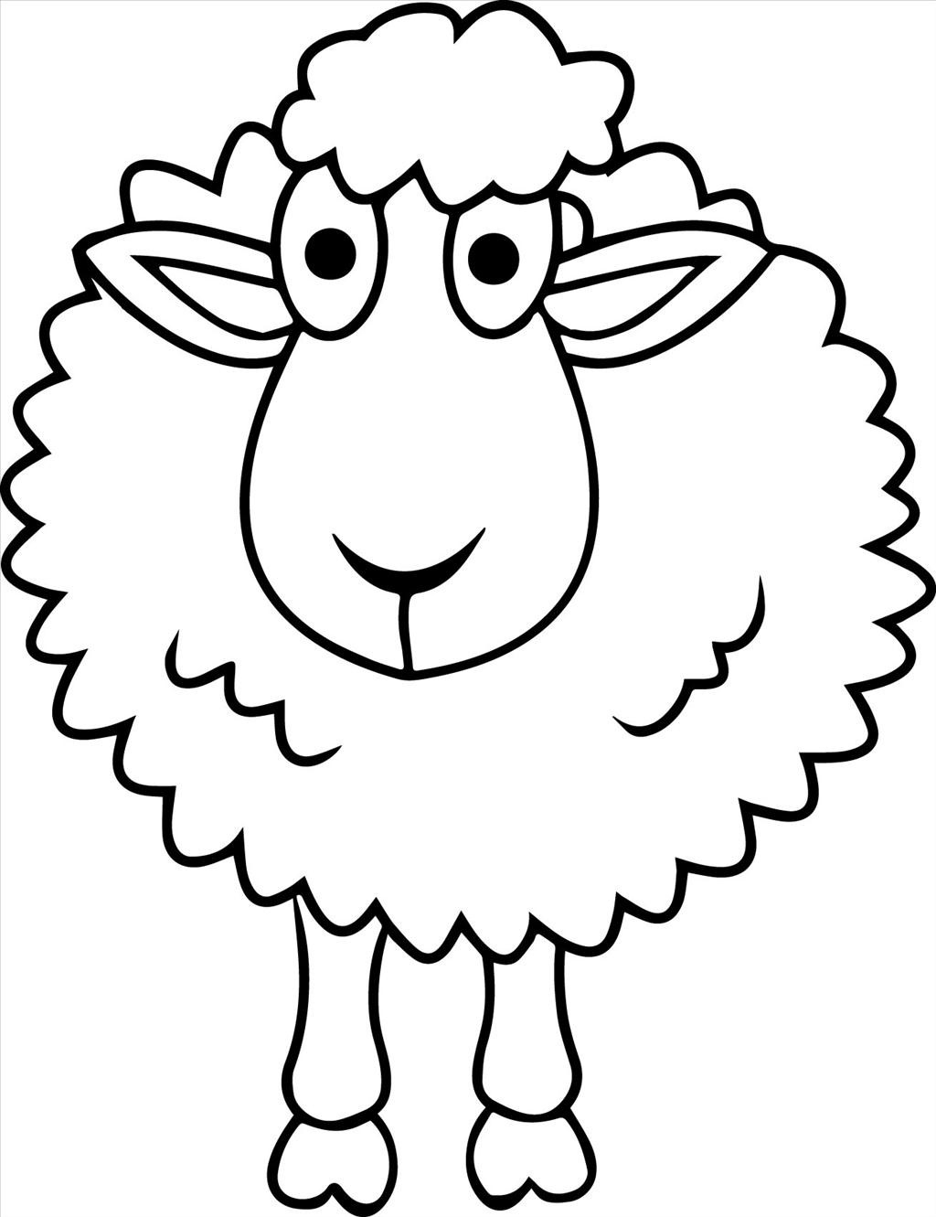 82 Sheep Coloring Pages for Kids Printable 7