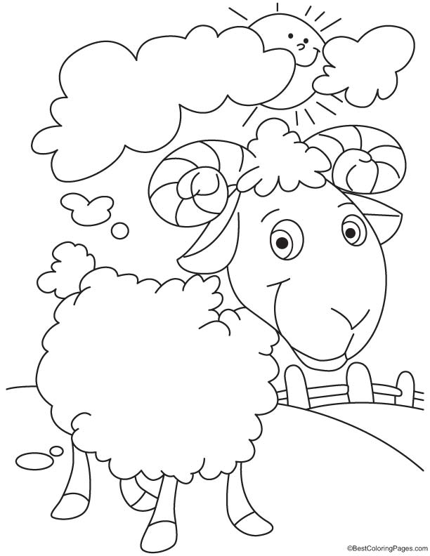 82 Sheep Coloring Pages for Kids Printable 78