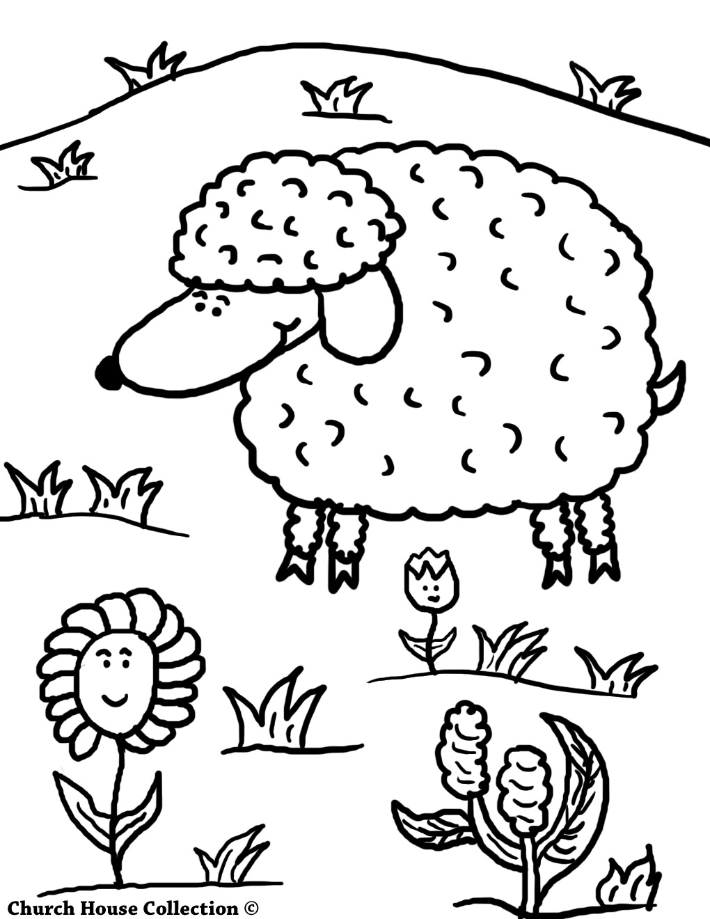 82 Sheep Coloring Pages for Kids Printable 9