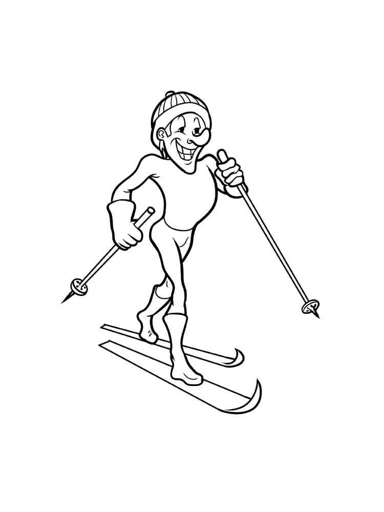 87 Skiing Coloring Pages Printable 12