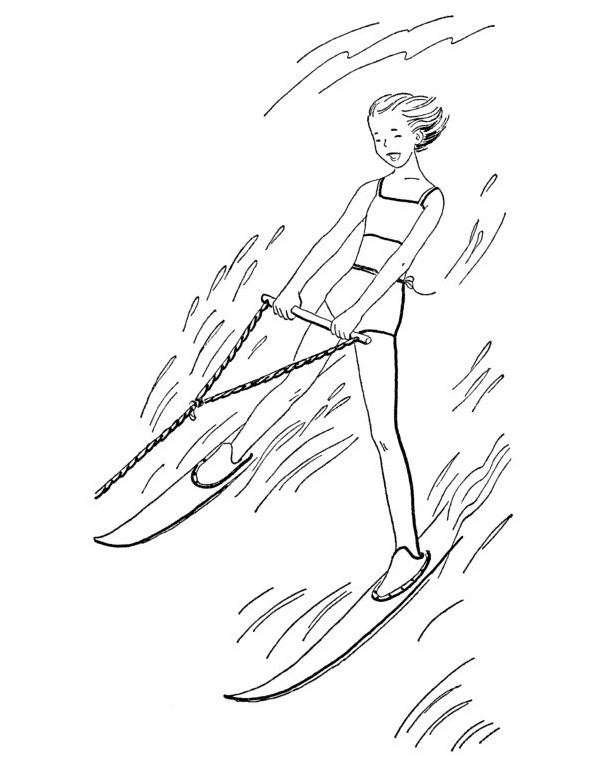 87 Skiing Coloring Pages Printable 15