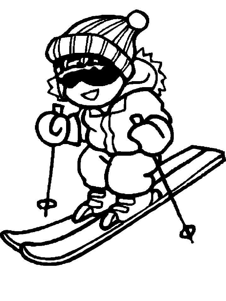 87 Skiing Coloring Pages Printable 20