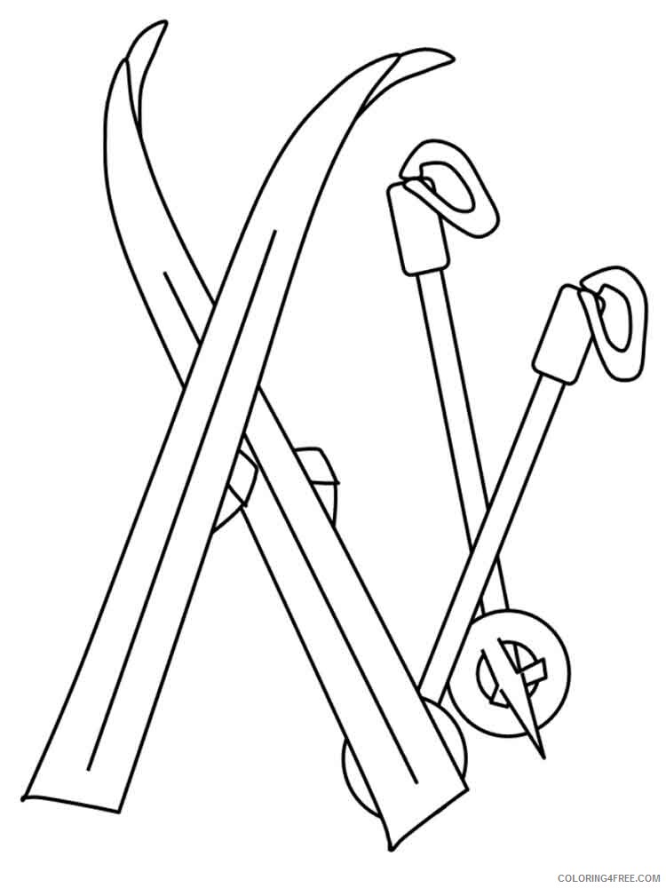 87 Skiing Coloring Pages Printable 22