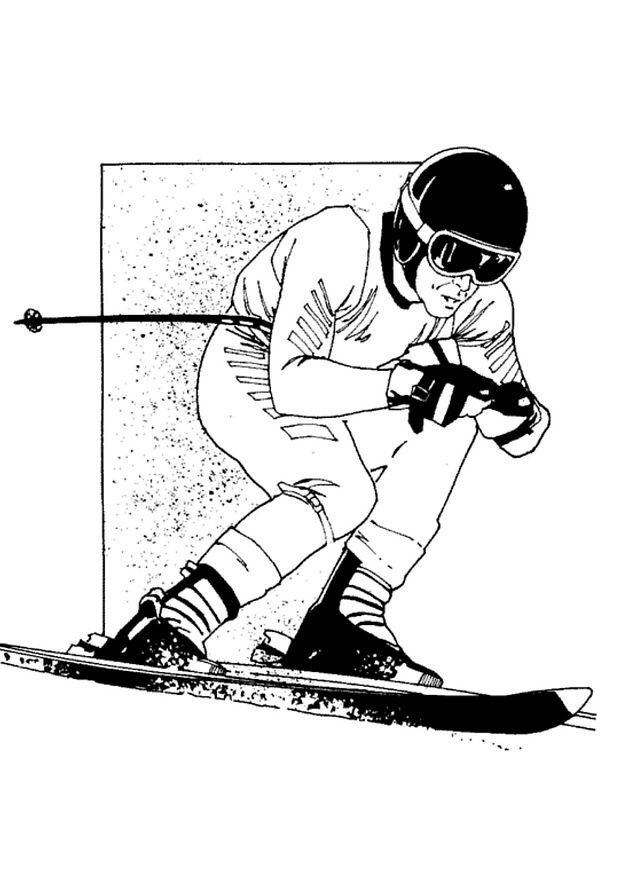 87 Skiing Coloring Pages Printable 26