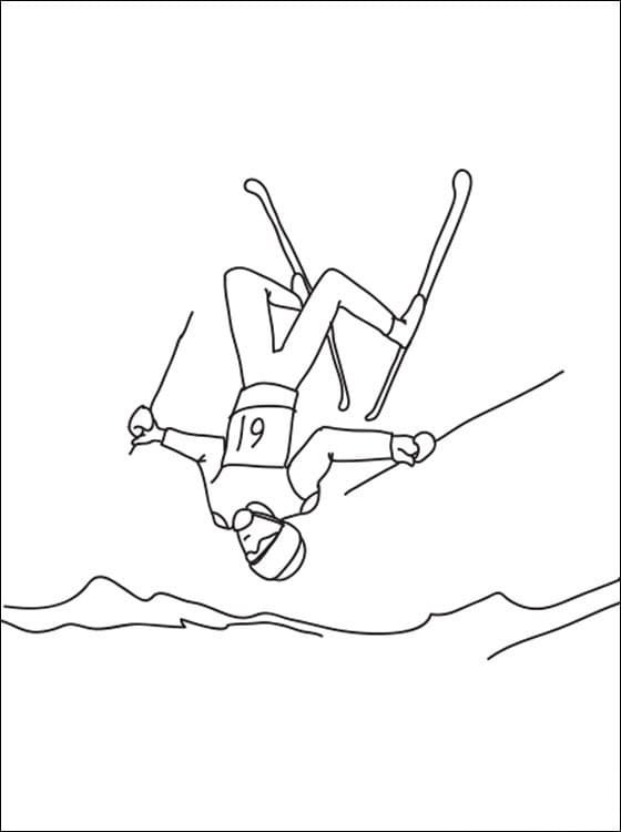 87 Skiing Coloring Pages Printable 35