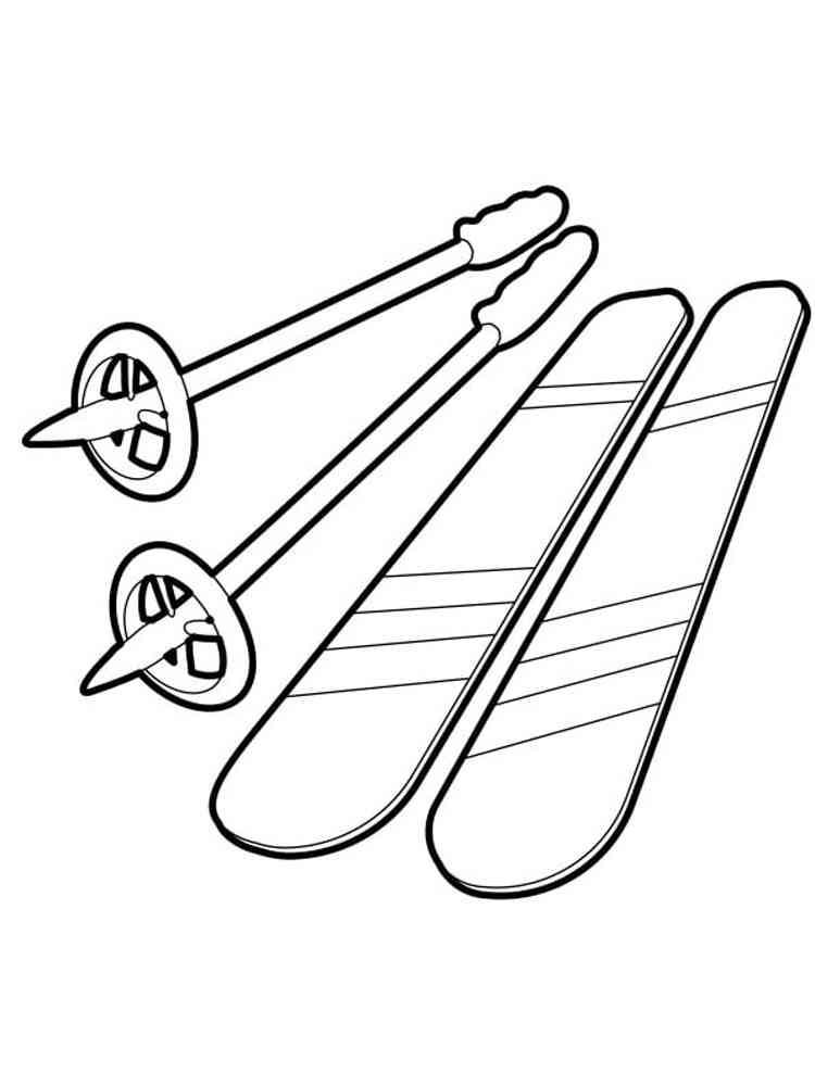 87 Skiing Coloring Pages Printable 39