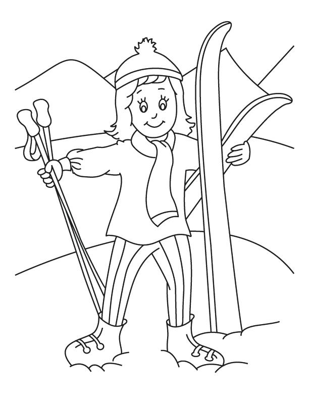 87 Skiing Coloring Pages Printable 42