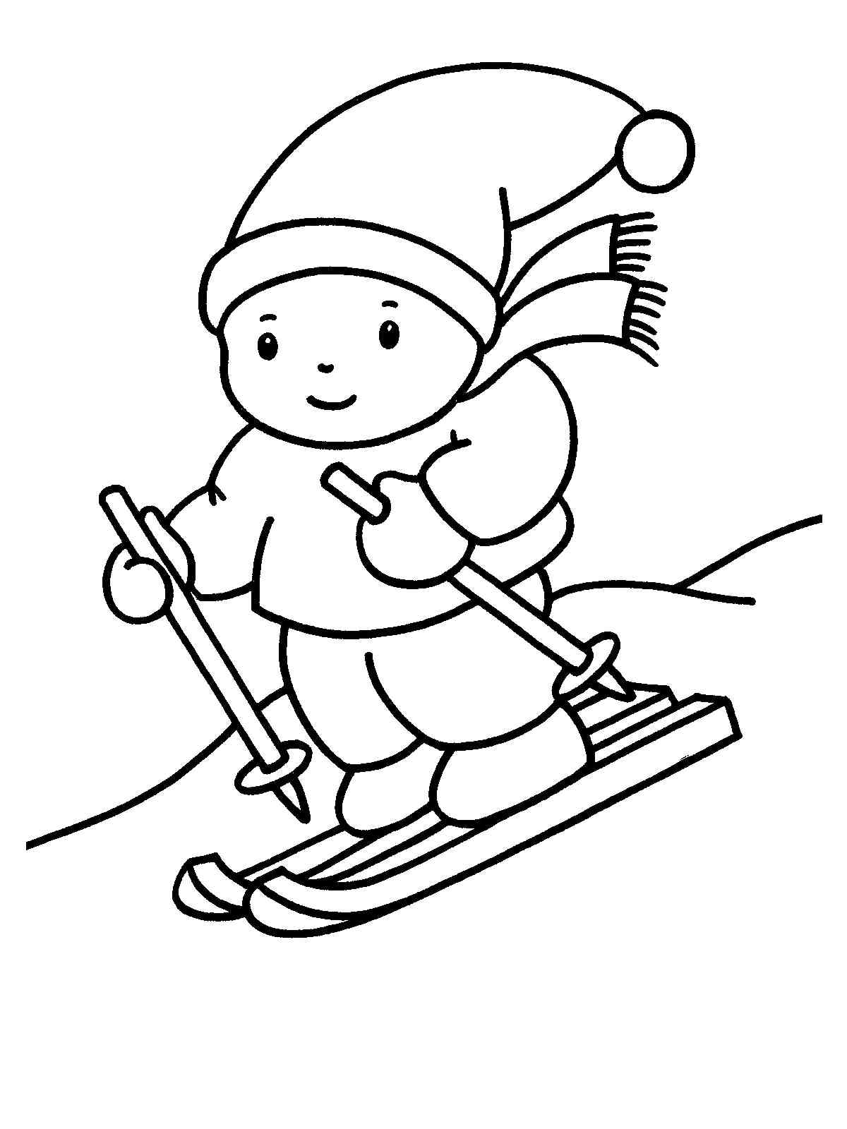 87 Skiing Coloring Pages Printable 51