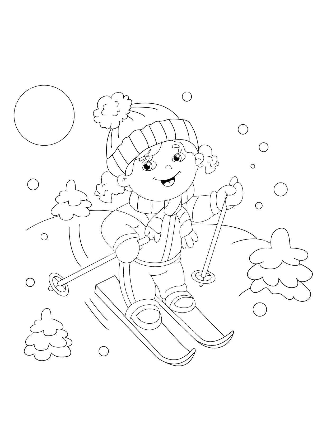 87 Skiing Coloring Pages Printable 53