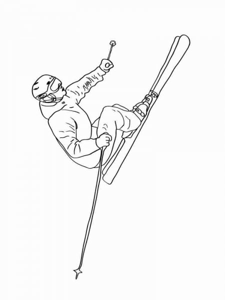 87 Skiing Coloring Pages Printable 54