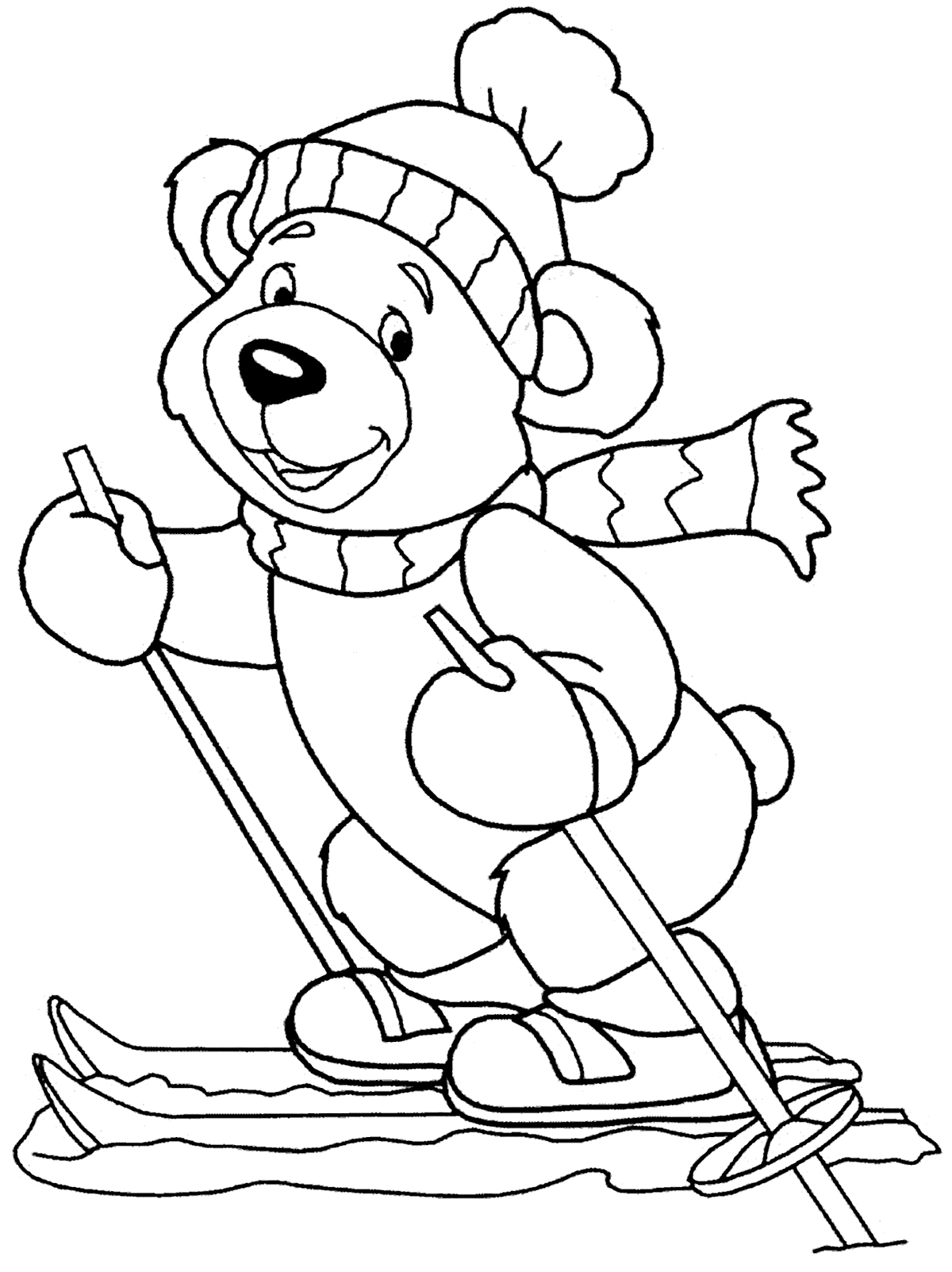 87 Skiing Coloring Pages Printable 66