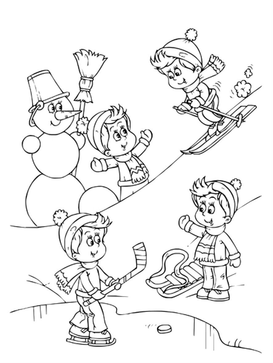 87 Skiing Coloring Pages Printable 73