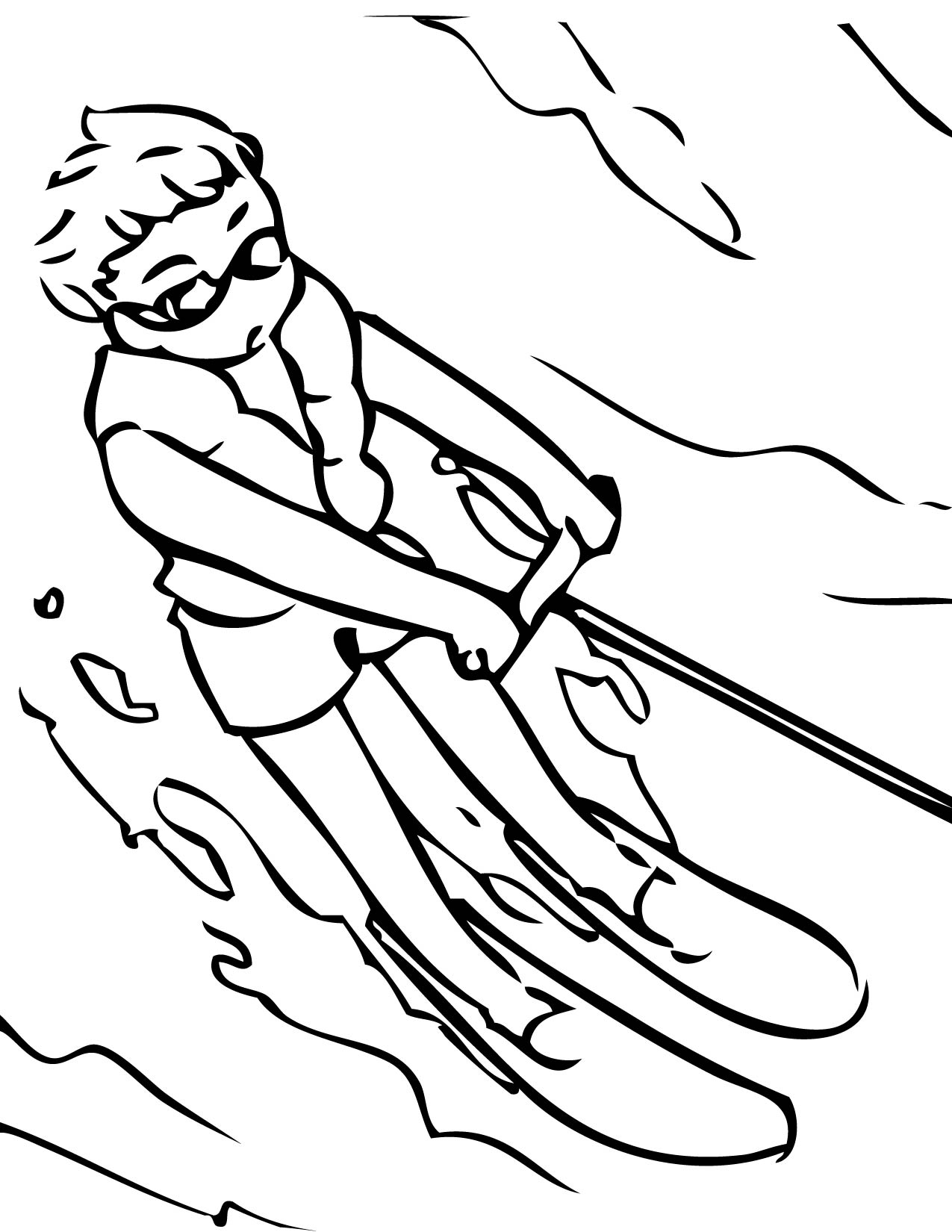 87 Skiing Coloring Pages Printable 76