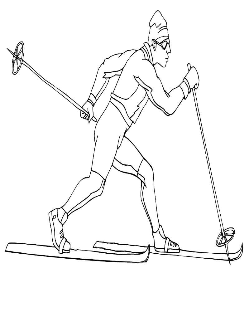 87 Skiing Coloring Pages Printable 86