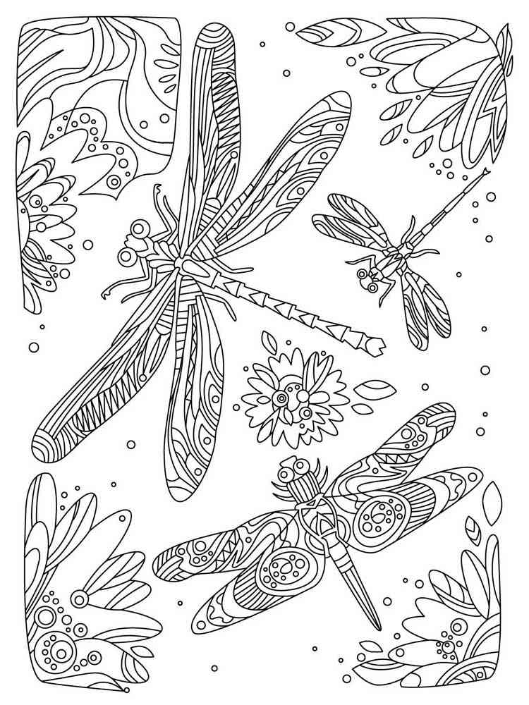 88 Dragonfly Coloring Pages Printable 23