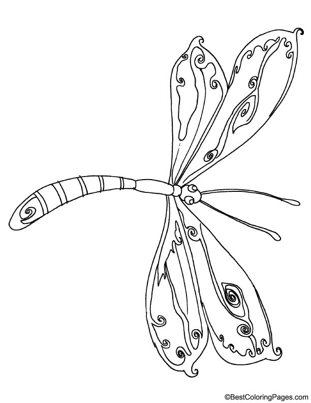 88 Dragonfly Coloring Pages Printable 28