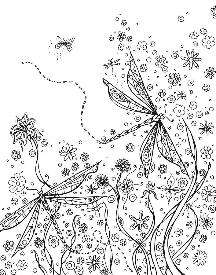 88 Dragonfly Coloring Pages Printable 45