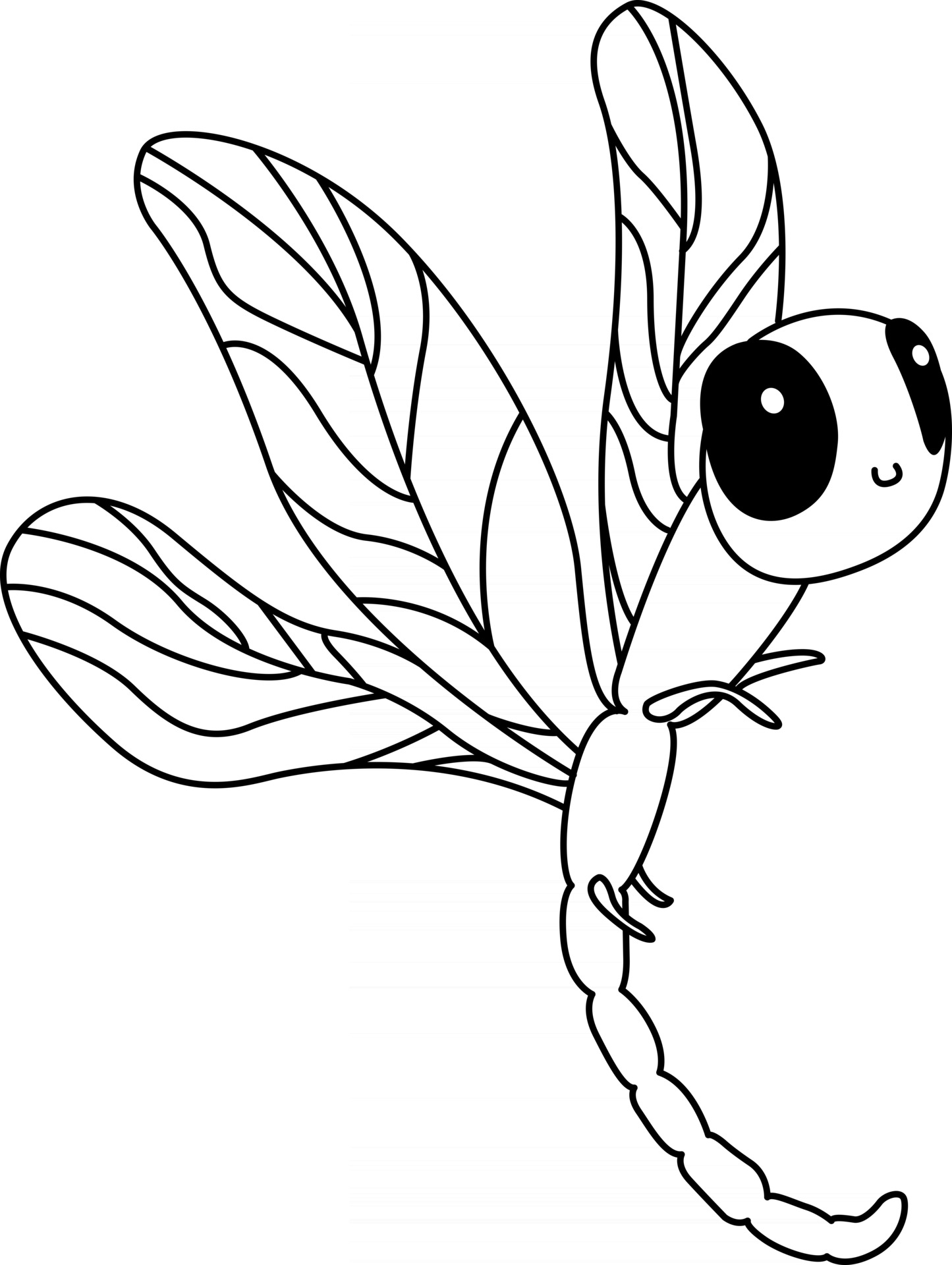 88 Dragonfly Coloring Pages Printable 5