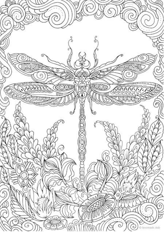 88 Dragonfly Coloring Pages Printable 51