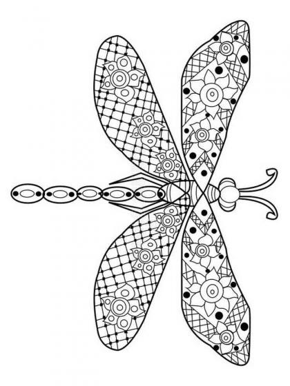 88 Dragonfly Coloring Pages Printable 53