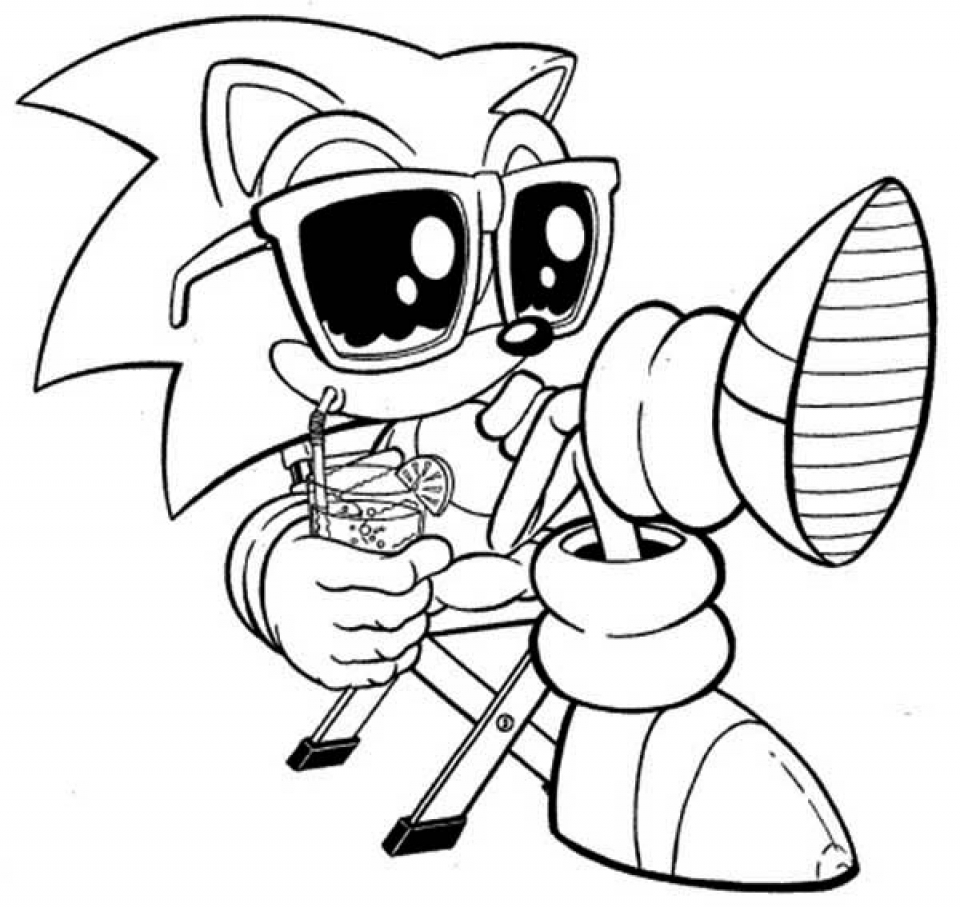 89 Sonic vs Knuckles Coloring Pages Printable