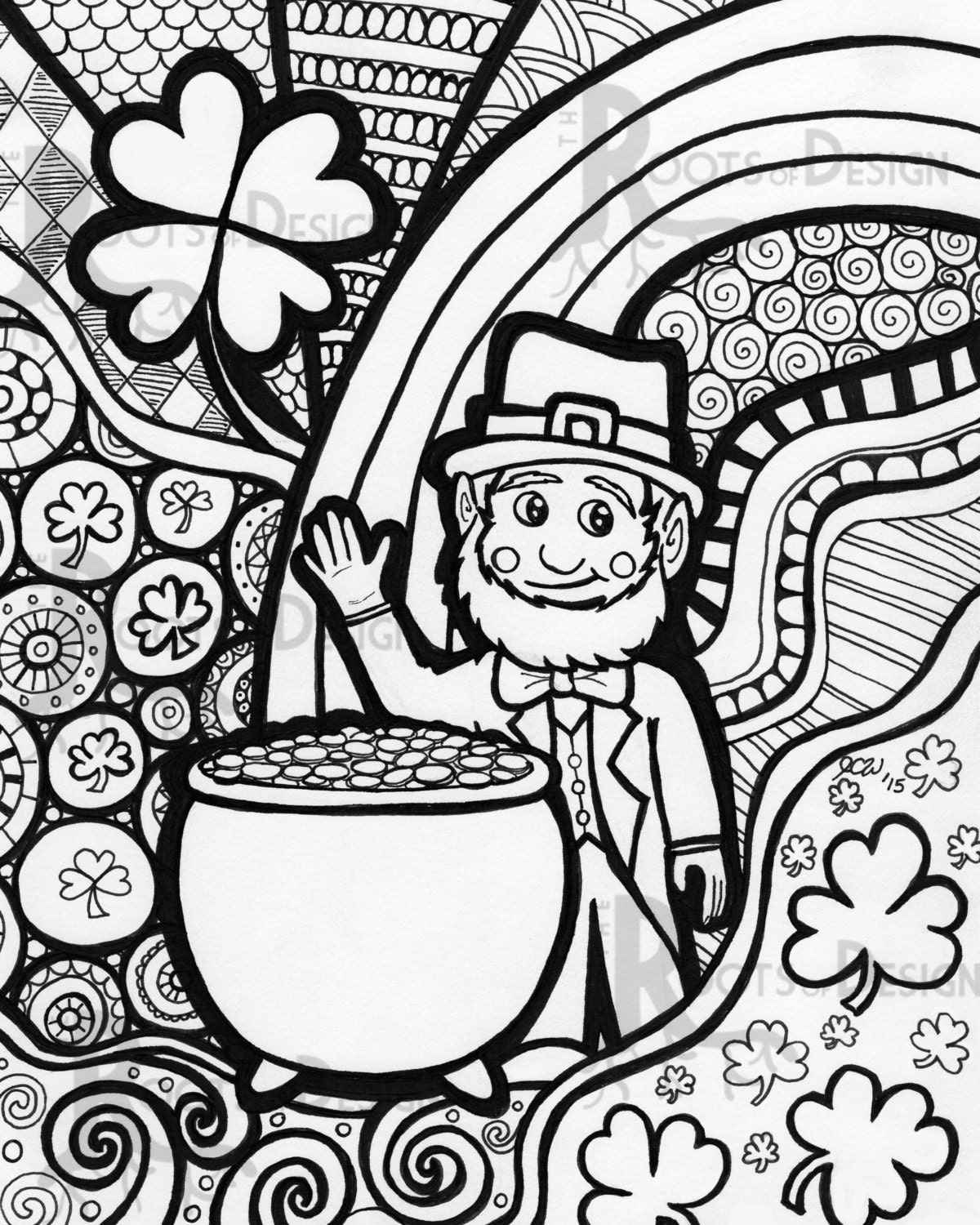 90 Irish Coloring Pages Printable 1