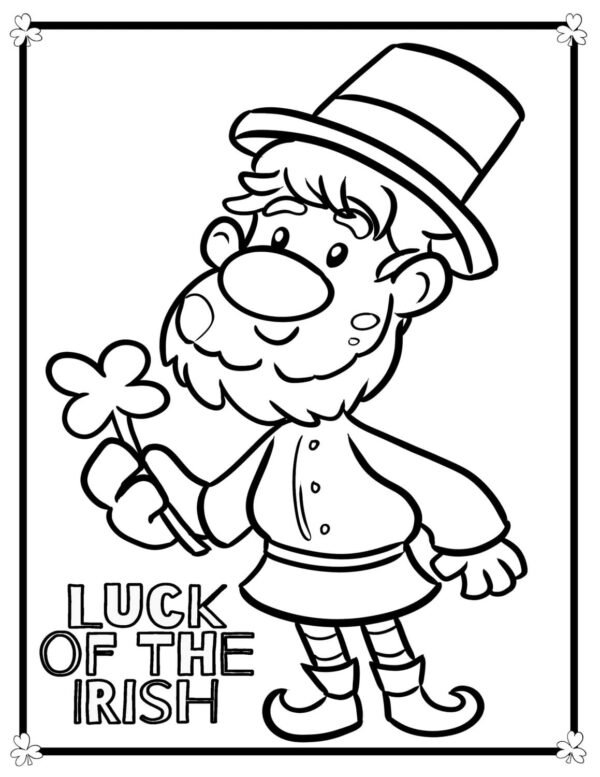 90 Irish Coloring Pages Printable 18