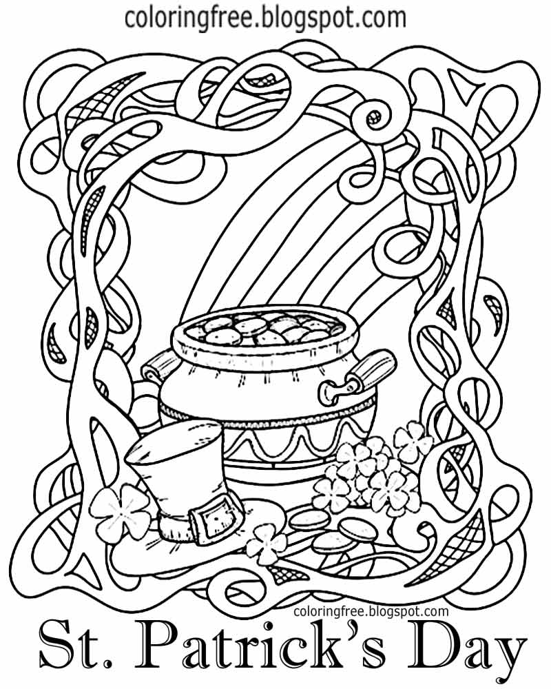 90 Irish Coloring Pages Printable 24