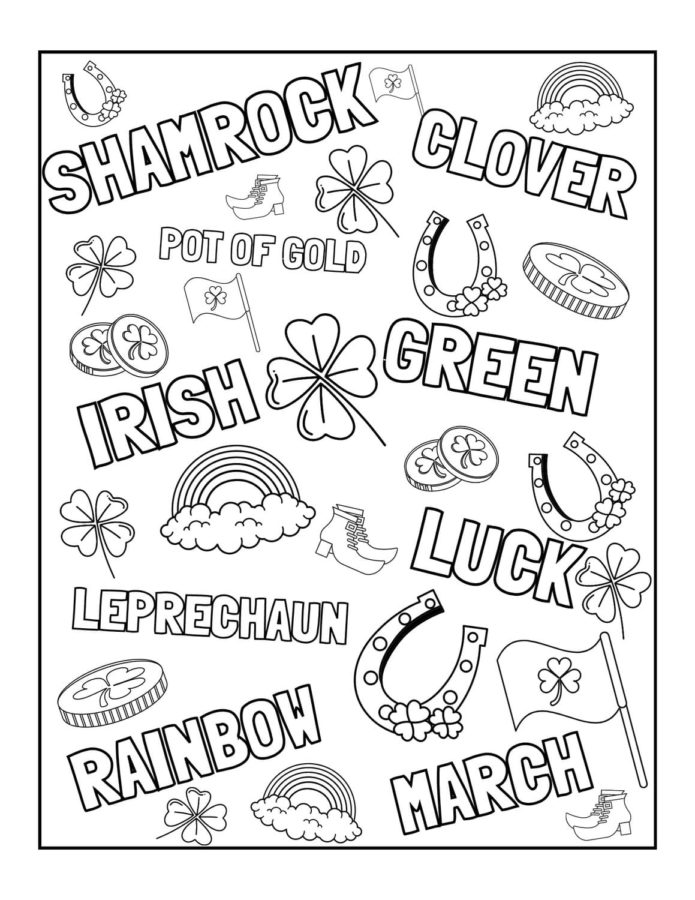 90 Irish Coloring Pages Printable 37