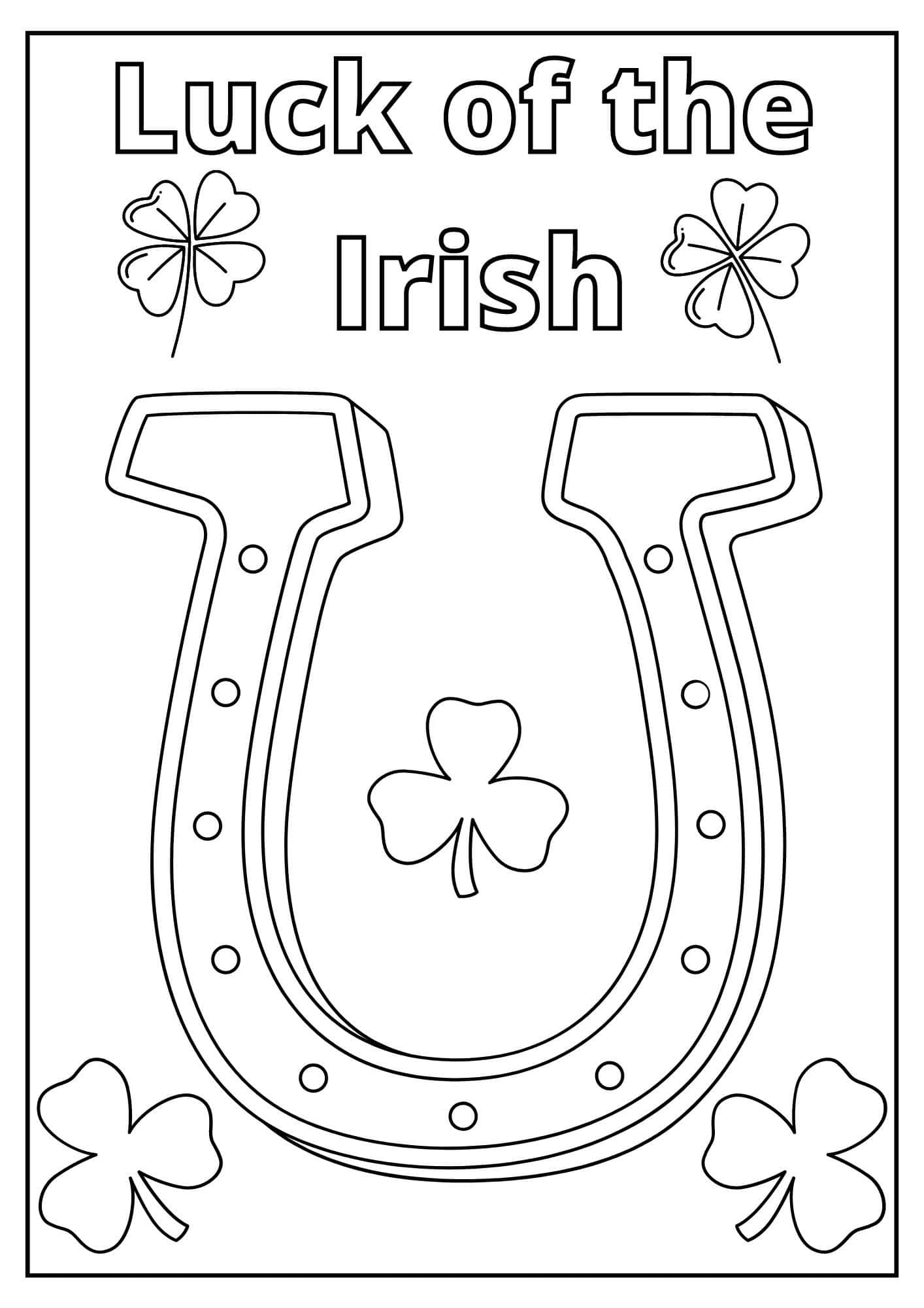 90 Irish Coloring Pages Printable 45