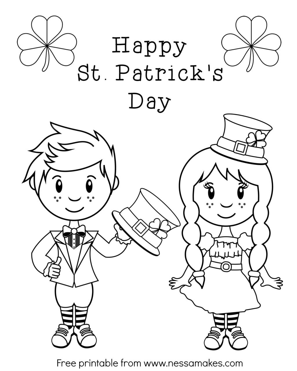 90 Irish Coloring Pages Printable 61